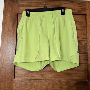 lululemon athletica Men’s Neon Lime Athletic Shorts